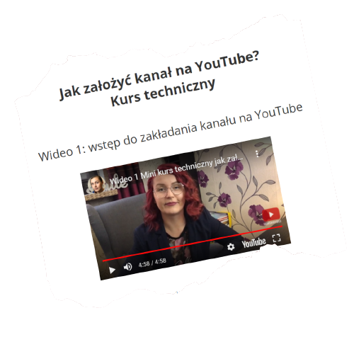 kurs jak założyć kanał na YouTube dla Początkujących