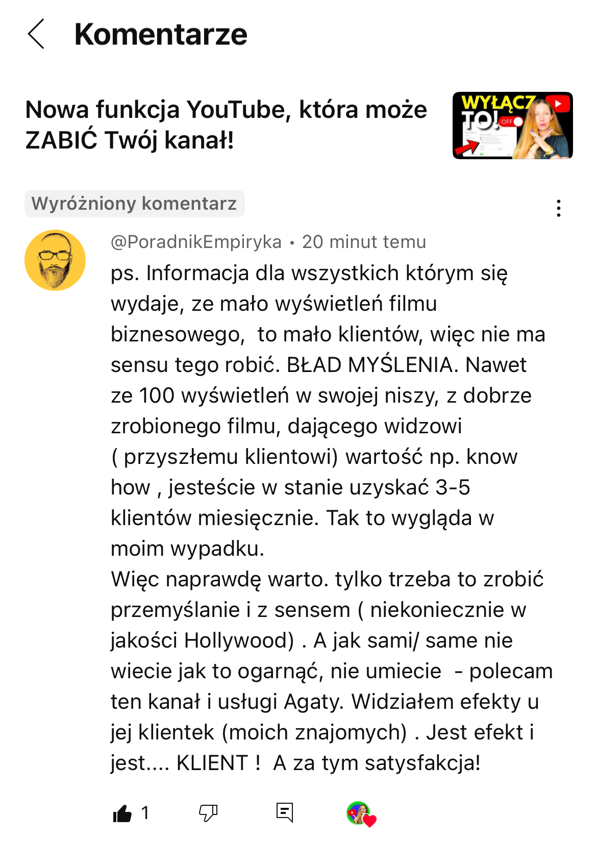 opinia klientki