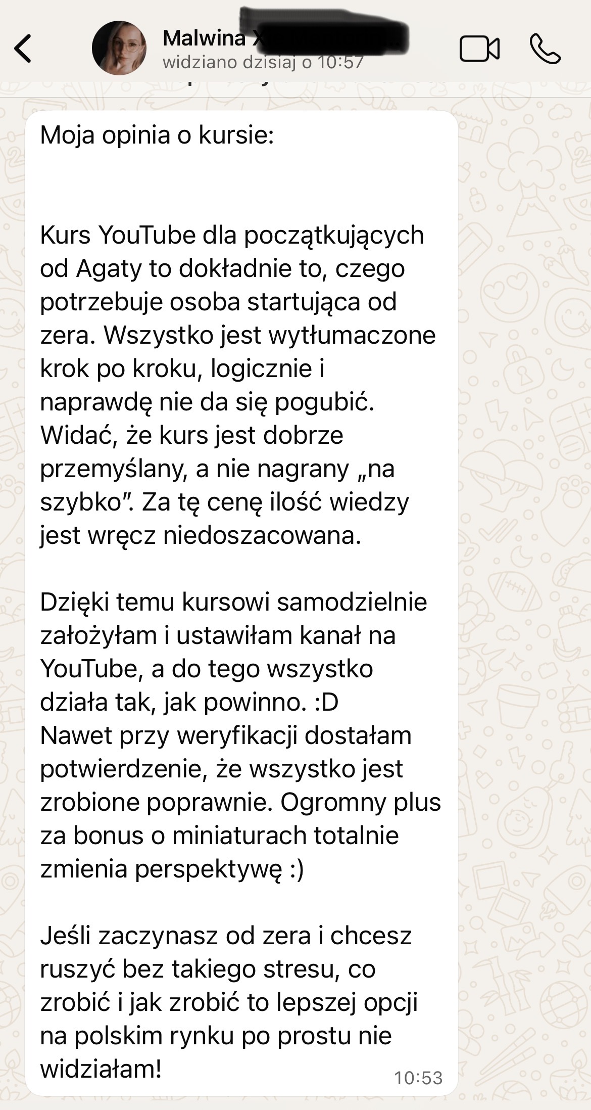 opinia klientki